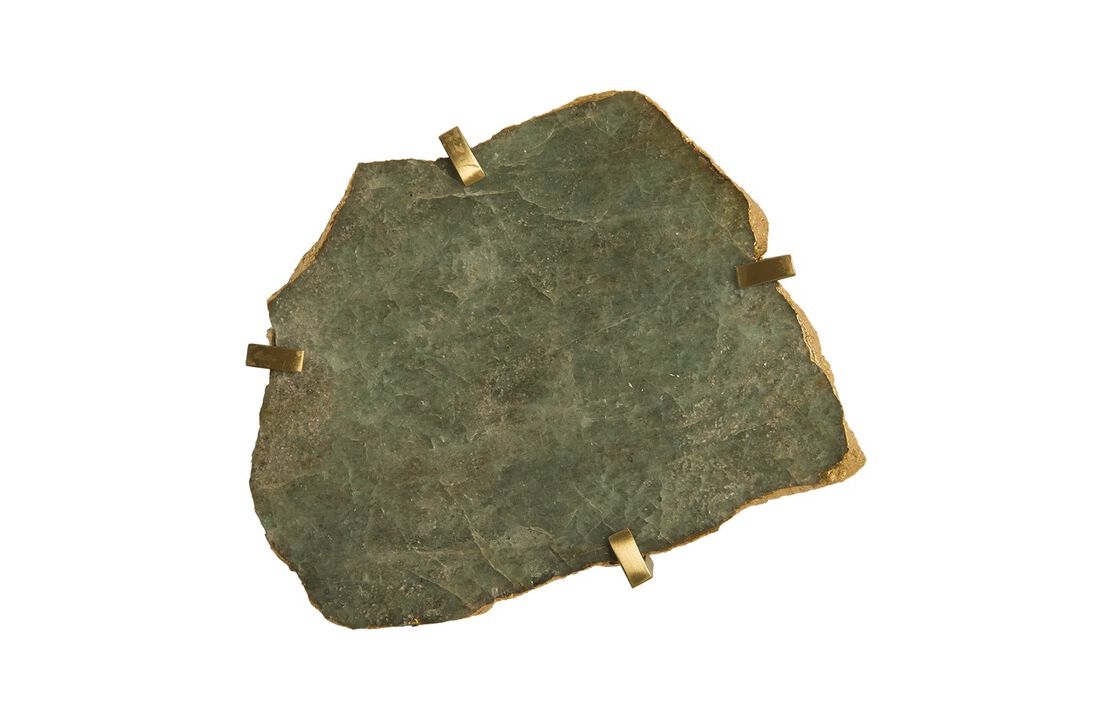Gem Wall Tile in Brass Setting