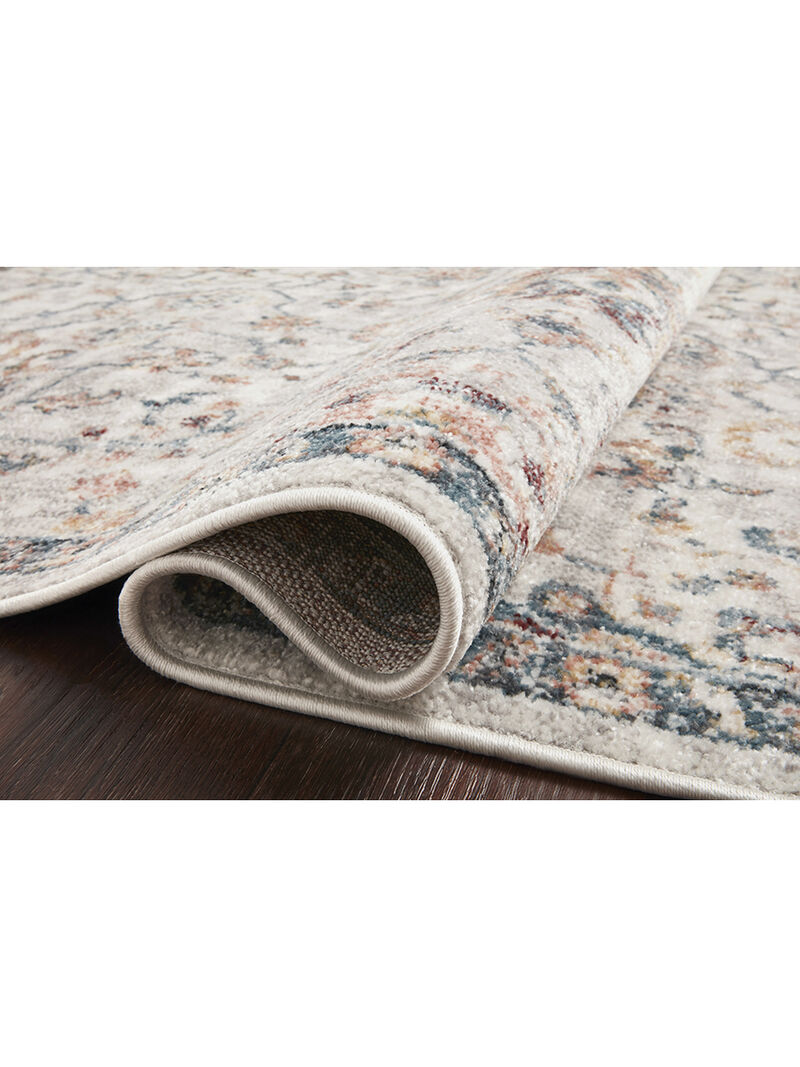 Cassandra CSN03 Dove/Navy 3'9" x 5'9" Rug