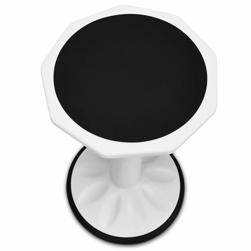 Costway Wobble Chair Height Adjustable Active Learning Stool Sitting Home Office Silicone White