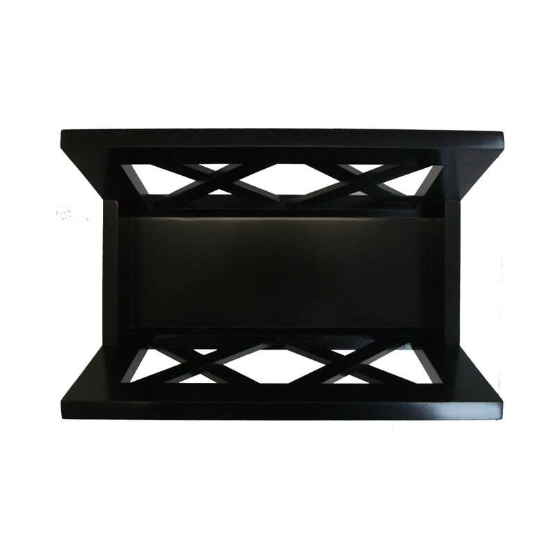 Oceanstar Contemporary Solid Wood Magazine Rack