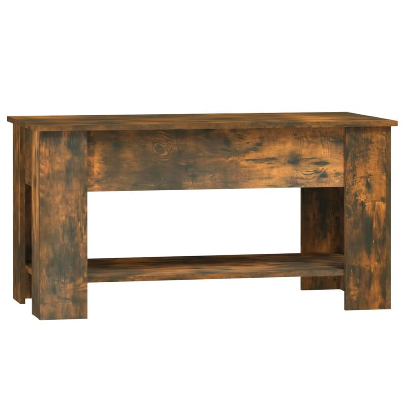 vidaXL Coffee Table Smoked Oak 39.8"x19.3"x20.5" Engineered Wood