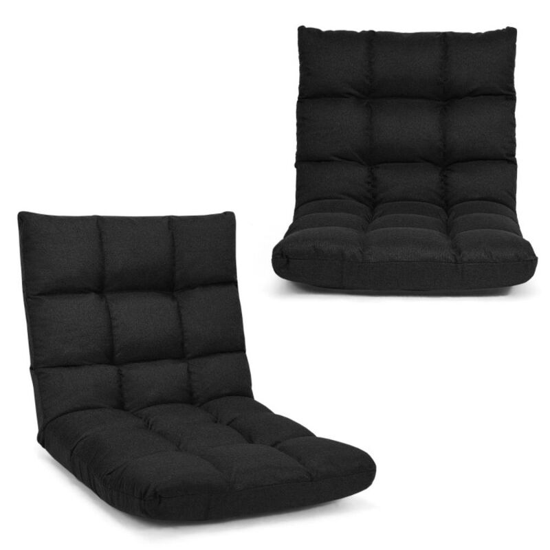 Hivvago 14-Position Adjustable Folding Lazy Gaming Sofa