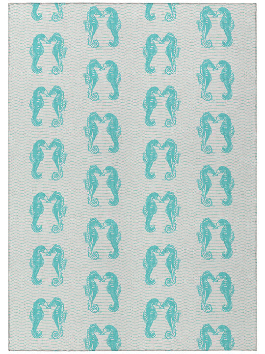 Seabreeze SZ15 Teal 10' x 14' Rug