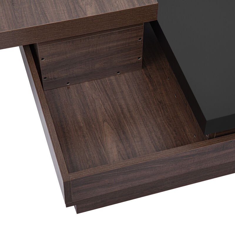 Merax Rotatable Top Square Coffee Table