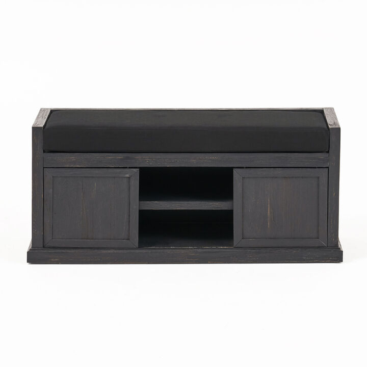 Merax Entryway Shoe Cabinet Shoe Storage Bench