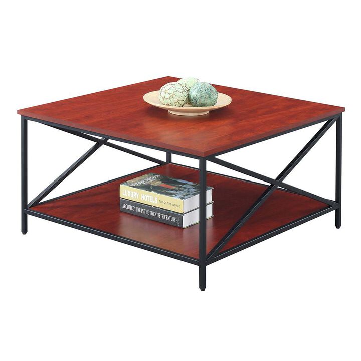 Convience Concept, Inc. Tucson Metal Square Coffee Table with Shelf