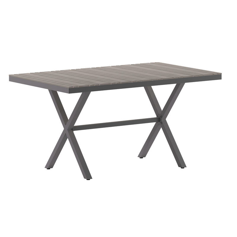 Faux Teak Restaurant Table