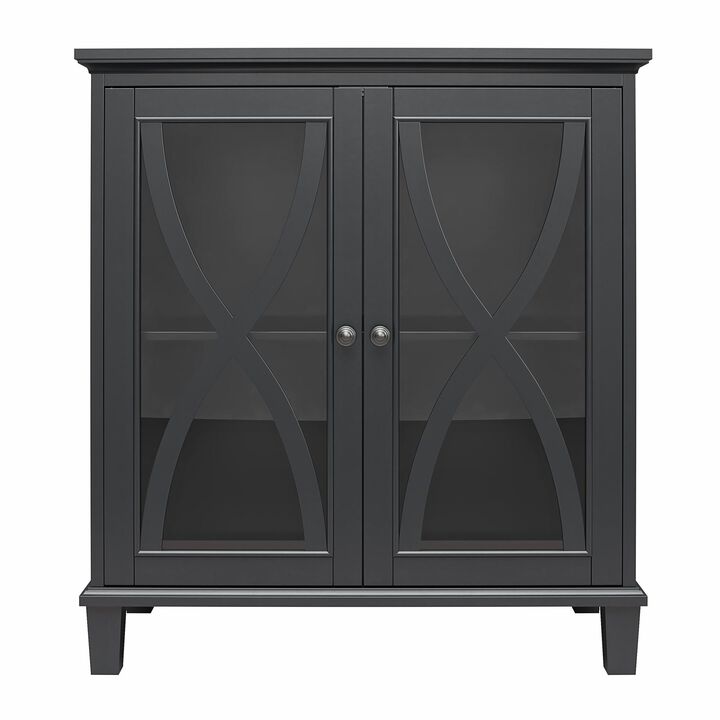 Ameriwood Home Celeste Accent Cabinet with Glass Doors