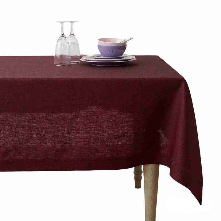 Solino Home 100% Pure Linen Dinner Napkins 20 x 20 Inch Set of 6 | Classic Hemstitch