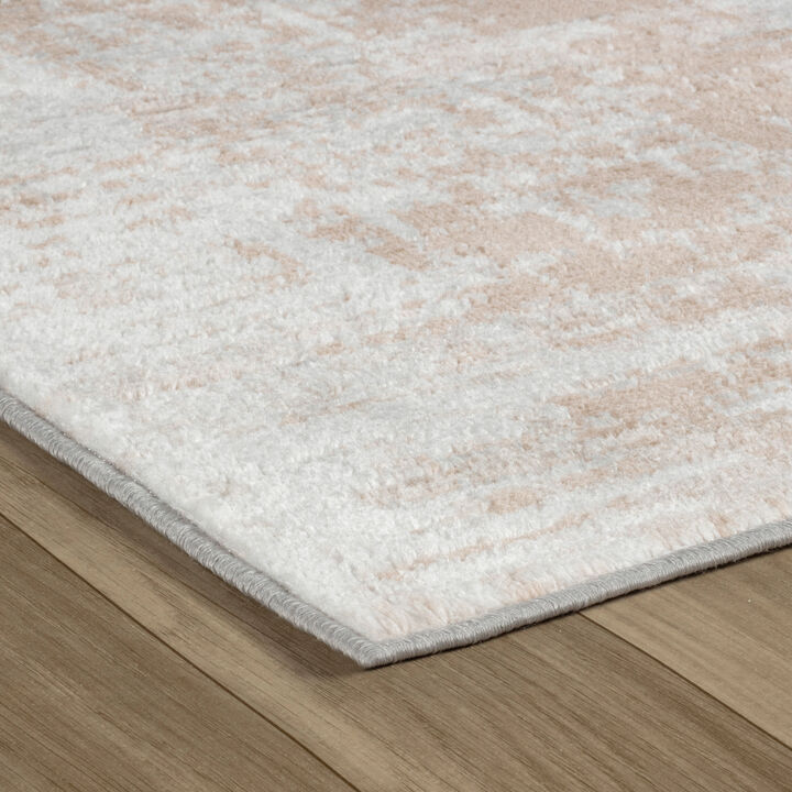 Cadence Abstract Modern Brown Beige Indoor Area Rug