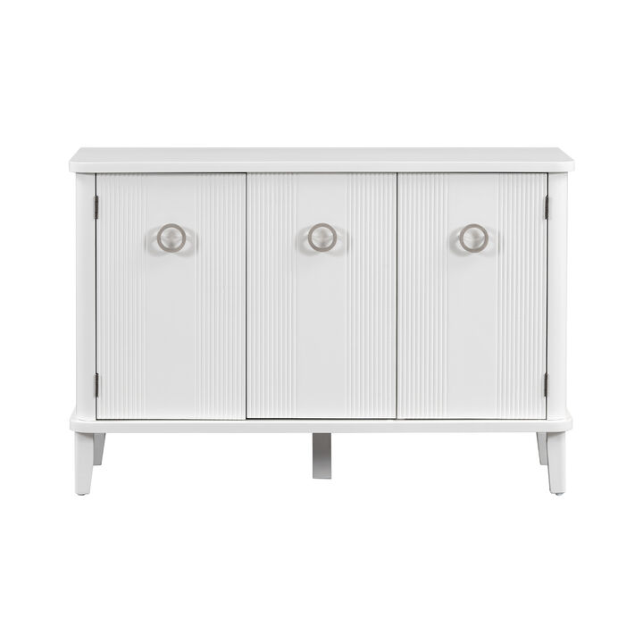 Merax Solid Wood Veneer Storage Cabinet