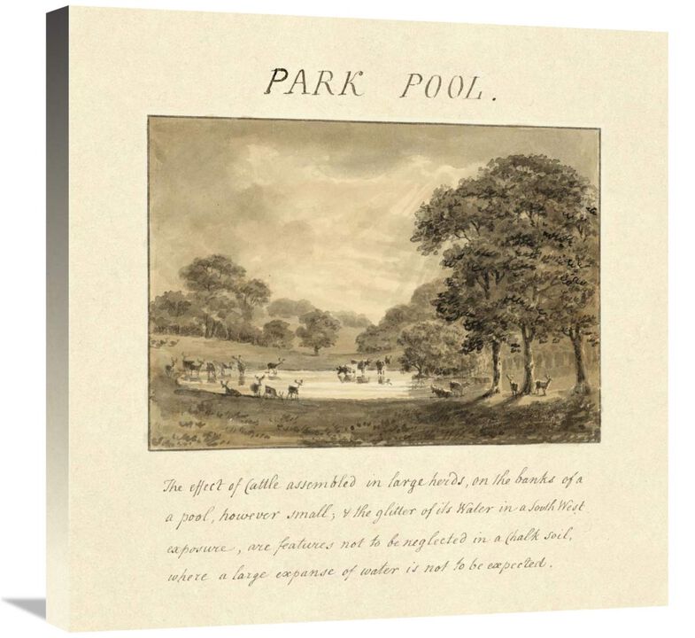 Park Pool, 1813-Canvas Art-24x24