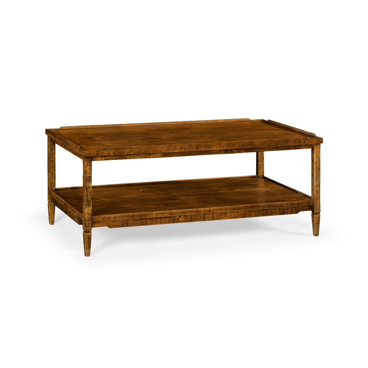 Country Walnut Cocktail Table