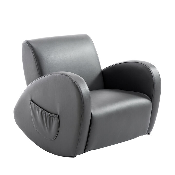 Childrens Soft & Comfortable Sofa Recliner w/ Storage for Remotes & Books