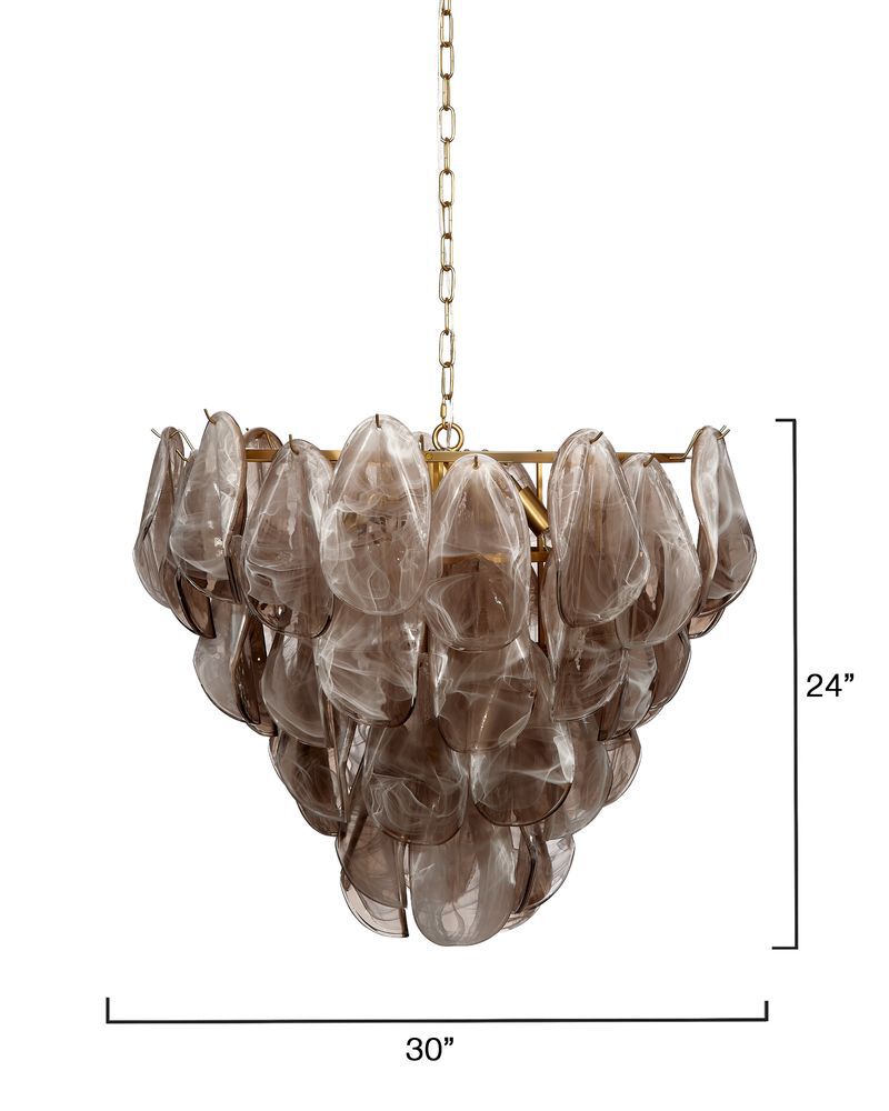 Magnolia 10-Light Glass Chandelier