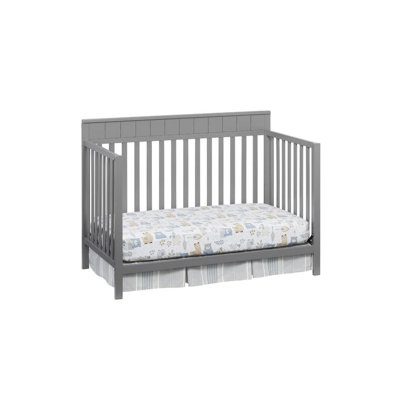 Oxford Baby Logan 4 In 1 Convertible Crib Dove Gray