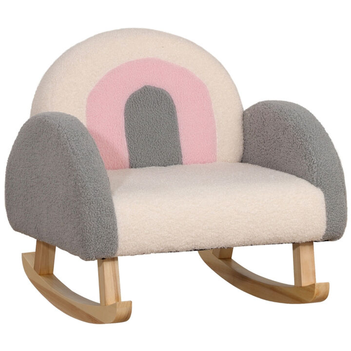 Kids' Sofa Comfortable Upholstered Couch for Toddlers & Children's Playroom, Bedroom & Living Room