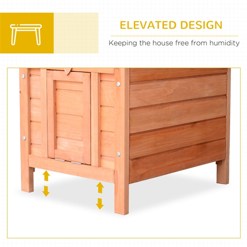 Weather-Resistant Pet House for Dogs with Ventilation and Door