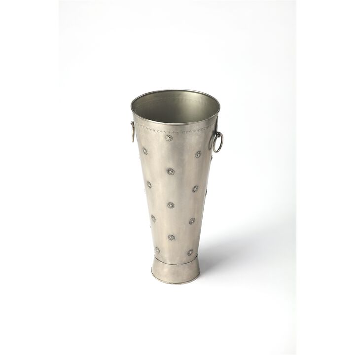 Antique Silver Floral Umbrella Stand, Belen Kox