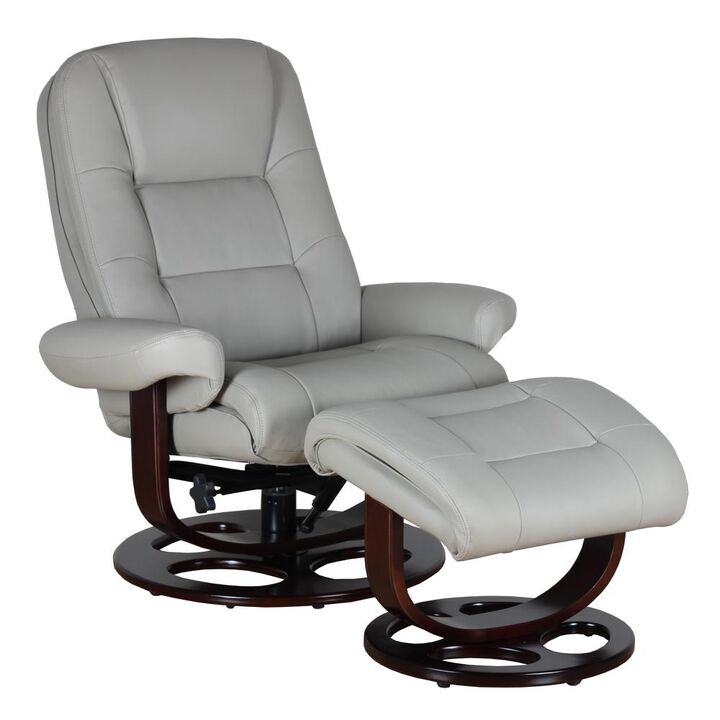 Barcalounger Jacque Swivel Pedestal Recliner w/Ottoman