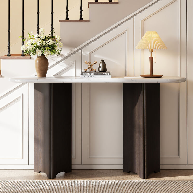 Merax Rustic Console Table for Entrance and Living Room
