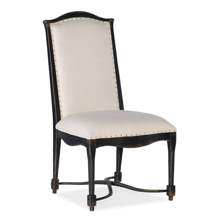 Ciao Bella Upholstered Back Side Chair in Black