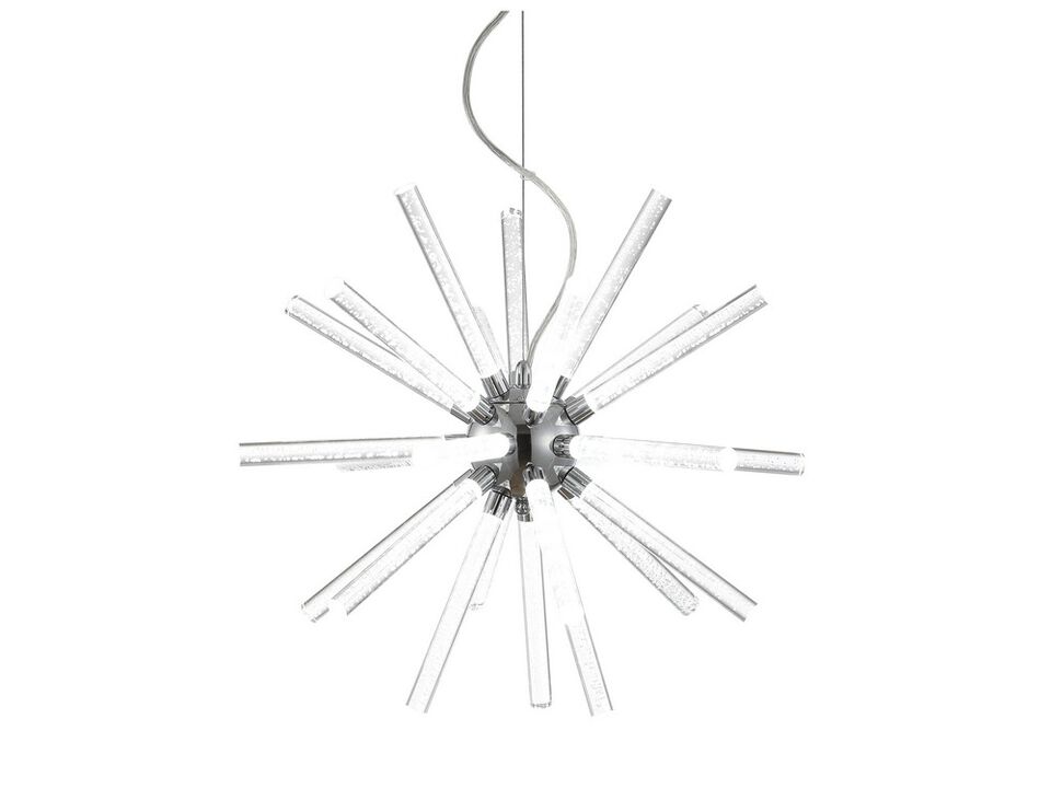 Soyuz 19.5" Adjustable Integrated LED Starburst Metal/Acrylic Pendant