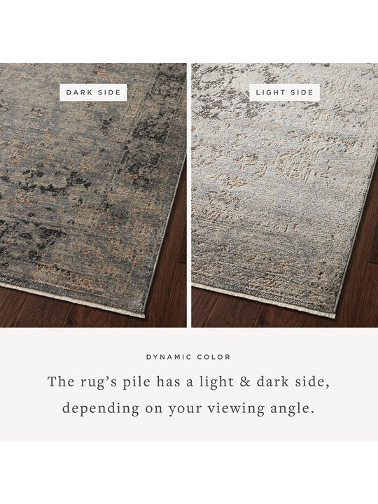 Sonnet SNN05 Charcoal/Slate 18" x 18" Sample Rug
