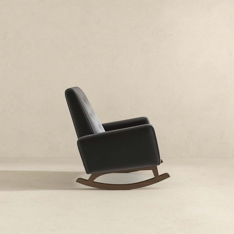 Merax Solid Wood Accent Rocking Chair
