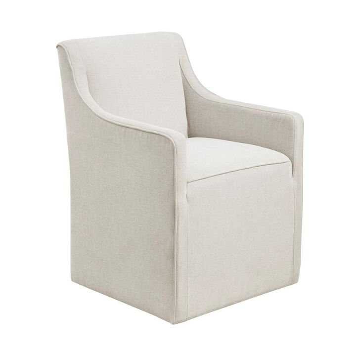 Gracie Mills Humberto Classic Slipcovered Upholstered Dining Arm Chair