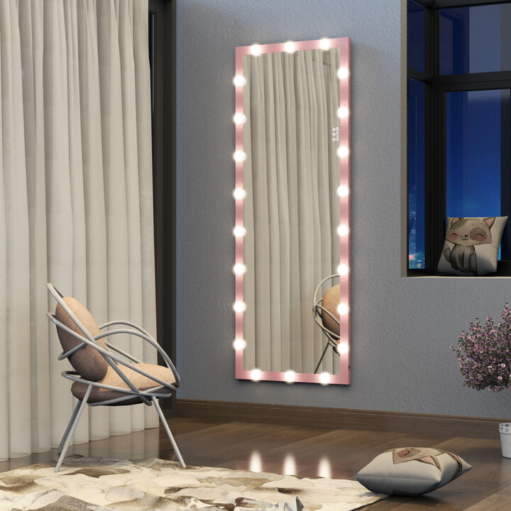 Full Length Hollywood Mirror with Lights & Touch Control