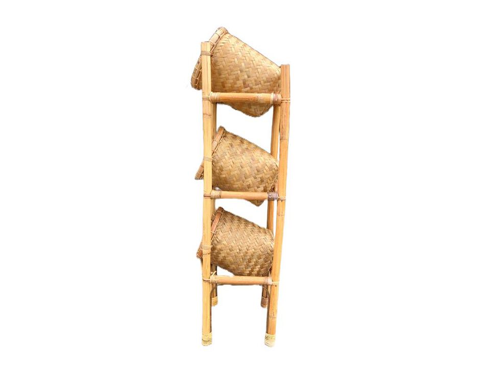 Rattan Wicker 3 Fruits Basket