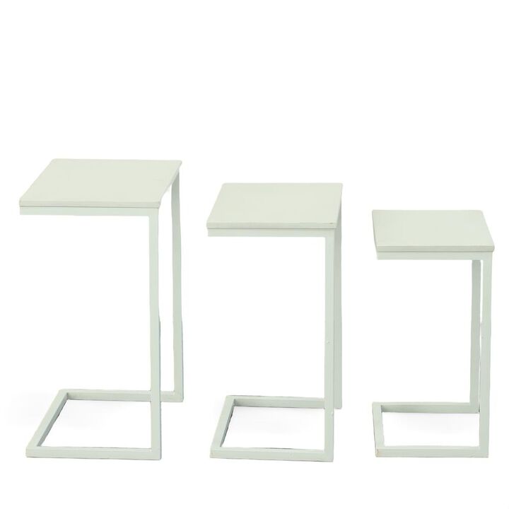 Carolina Living Addison Nesting Table Set - White
