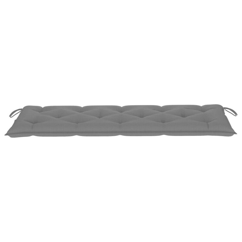 vidaXL Garden Bench Cushion Gray 59.1"x19.7"x2.8" Fabric