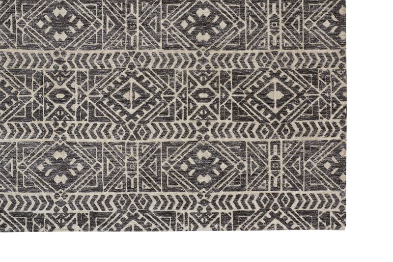 Colton 8627F Gray/Black/Ivory 3'6" x 5'6" Rug