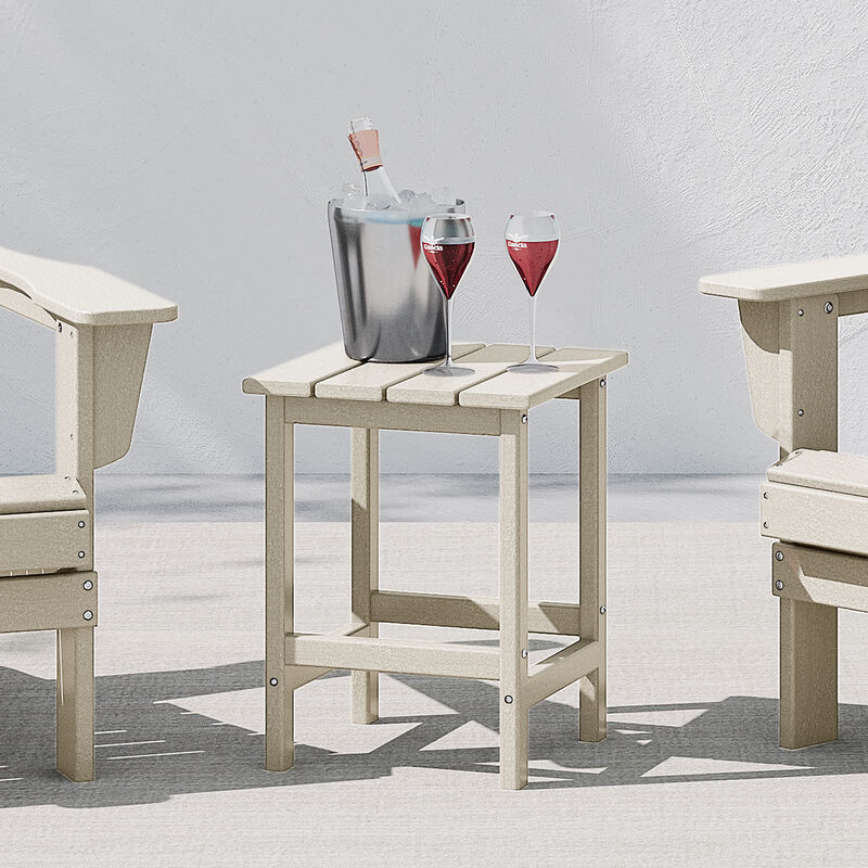 WestinTrends Westintrends 14" square outdoor Side table for Adirondack chair