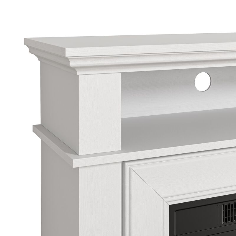 FESTIVO 36-Inch Electric Fireplace with Mantel & Wood Finish
