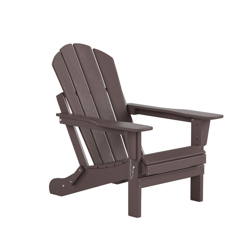 WestinTrends 3-Piece Outdoor Patio Adirondack Chairs with Side Table Set