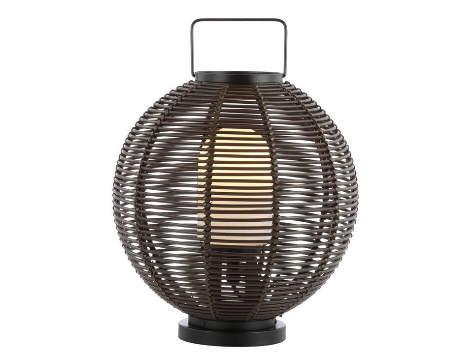 Jigu Outdoor Woven Globe Asian LED Lantern