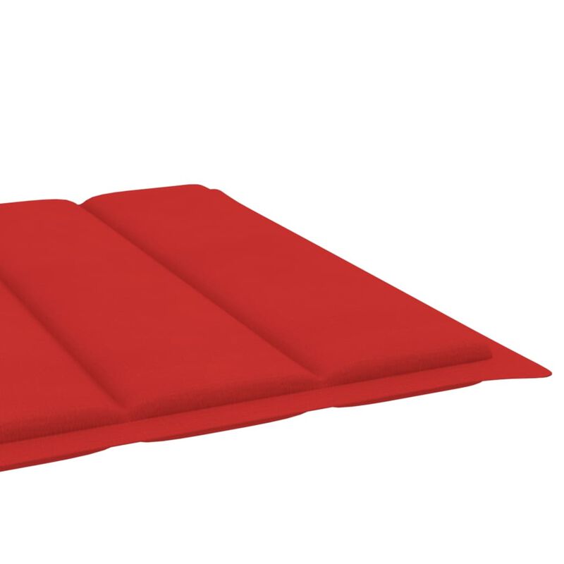 vidaXL Sun Lounger Cushion Red 78.7"x27.6"x1.6" Fabric