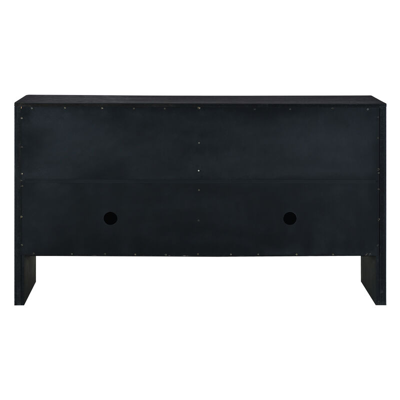 Merax Retro Sideboard Cabinet with Adjustable Shelves
