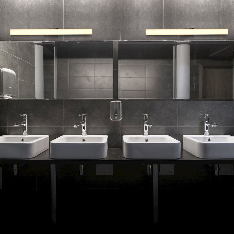 VONN Lighting Integrated AC LED ADA Compliant Bathroom Wall Lighting Fixture in Chrome