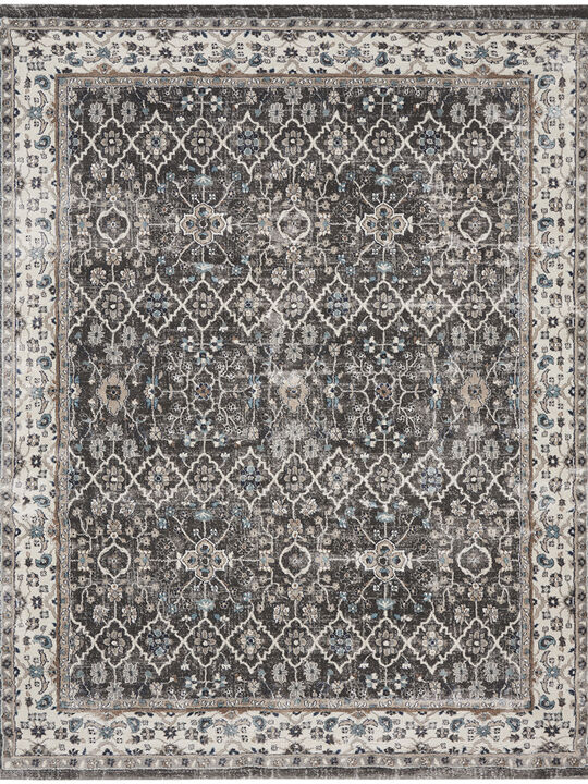 American Manor AMR01 Gray/Ivory 7'10" x 9'10" Rug