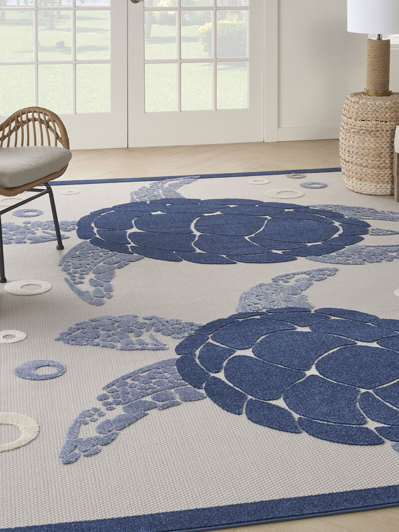 Aloha ALH27 Navy/Blue 9' x 12' Rug