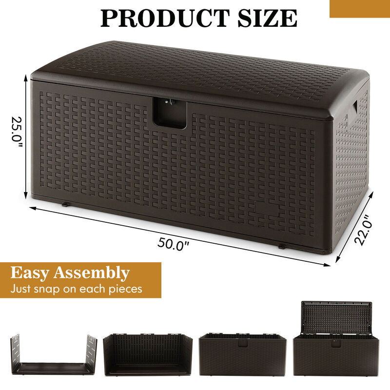 Weather Storage Container with Lockable Lid
