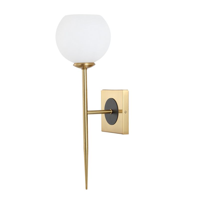 Sylvie 1-Light Coastal French Country Iron LED Sconce