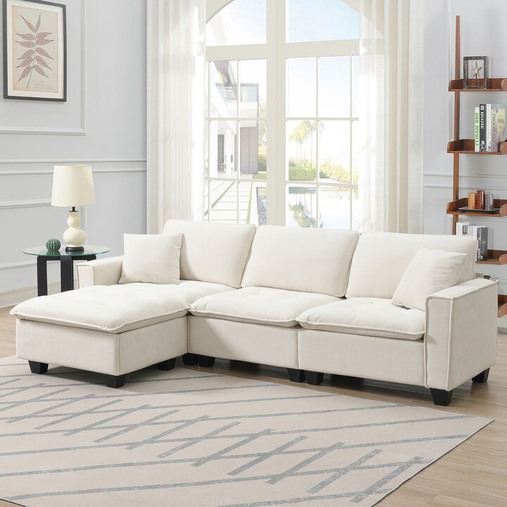 Merax Modern Convertible Sectional Sofa