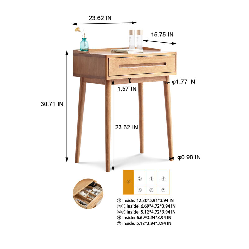Modern Wood Storage Furniture with 60cm Width