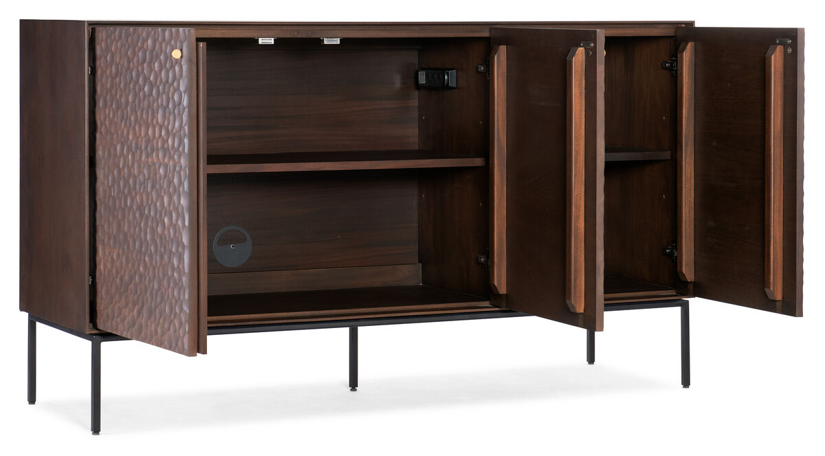 Arun 3 Door Carved Sideboard