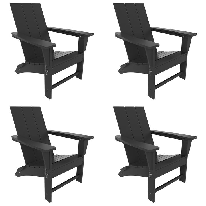 WestinTrends Modern Folding Adirondack Chair (Set of 4)